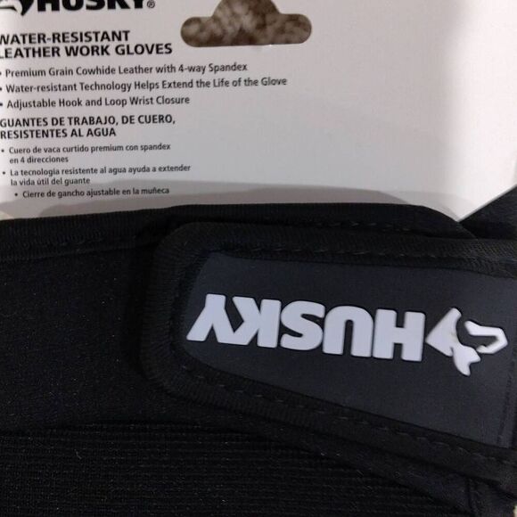Husky Water Resistant Leather Work Gloves NWT XL - Picture 7 of 7